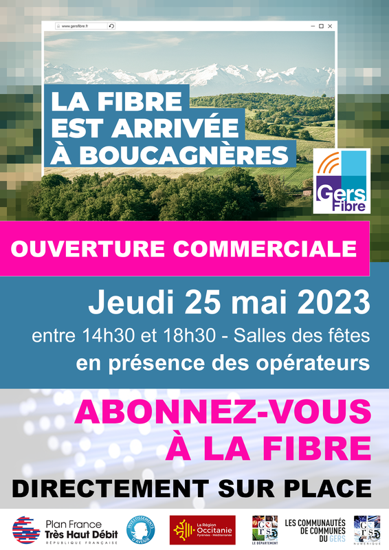 Affiche Ouverture Commerciale Boucagnères